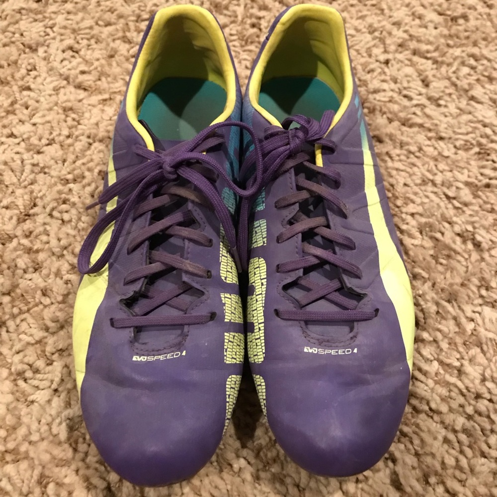 Purple Puma Cleats
